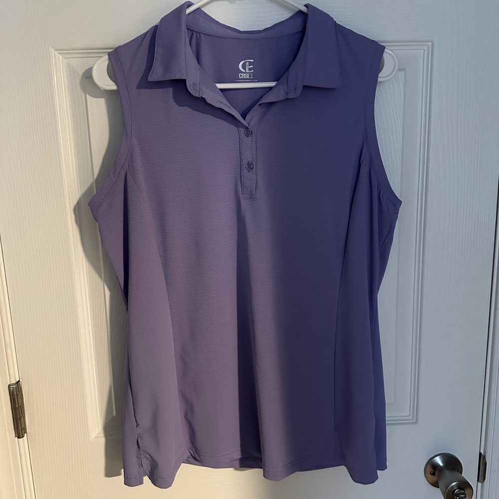 Women golf polo tank